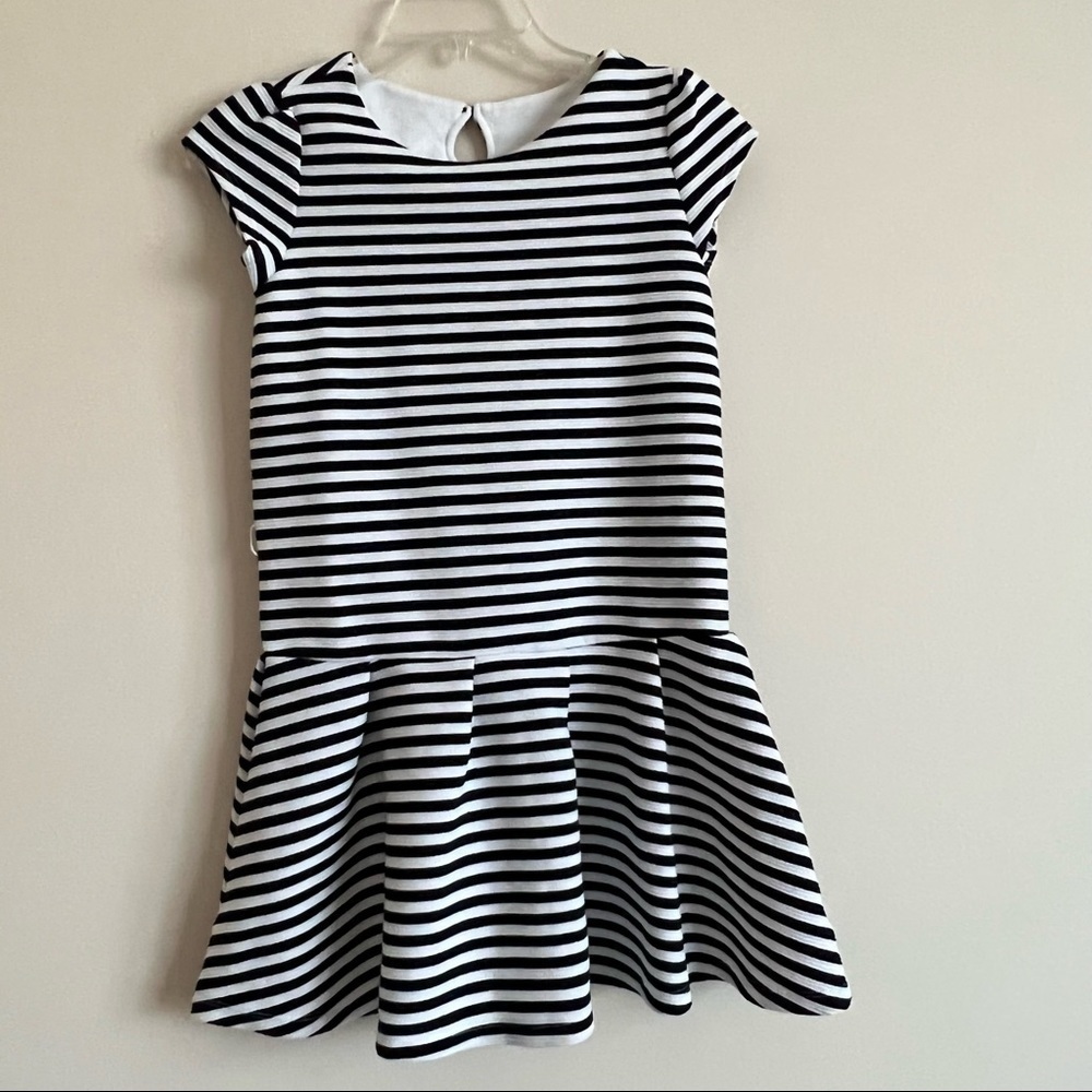 ! Gymboree kids girls striped navy & white dress size 10
